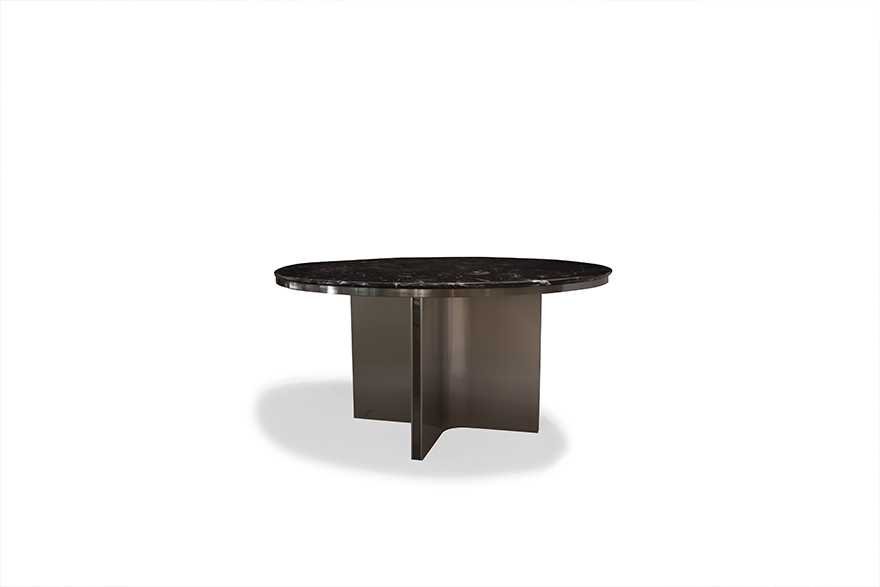 Black Round Marble Dining Table