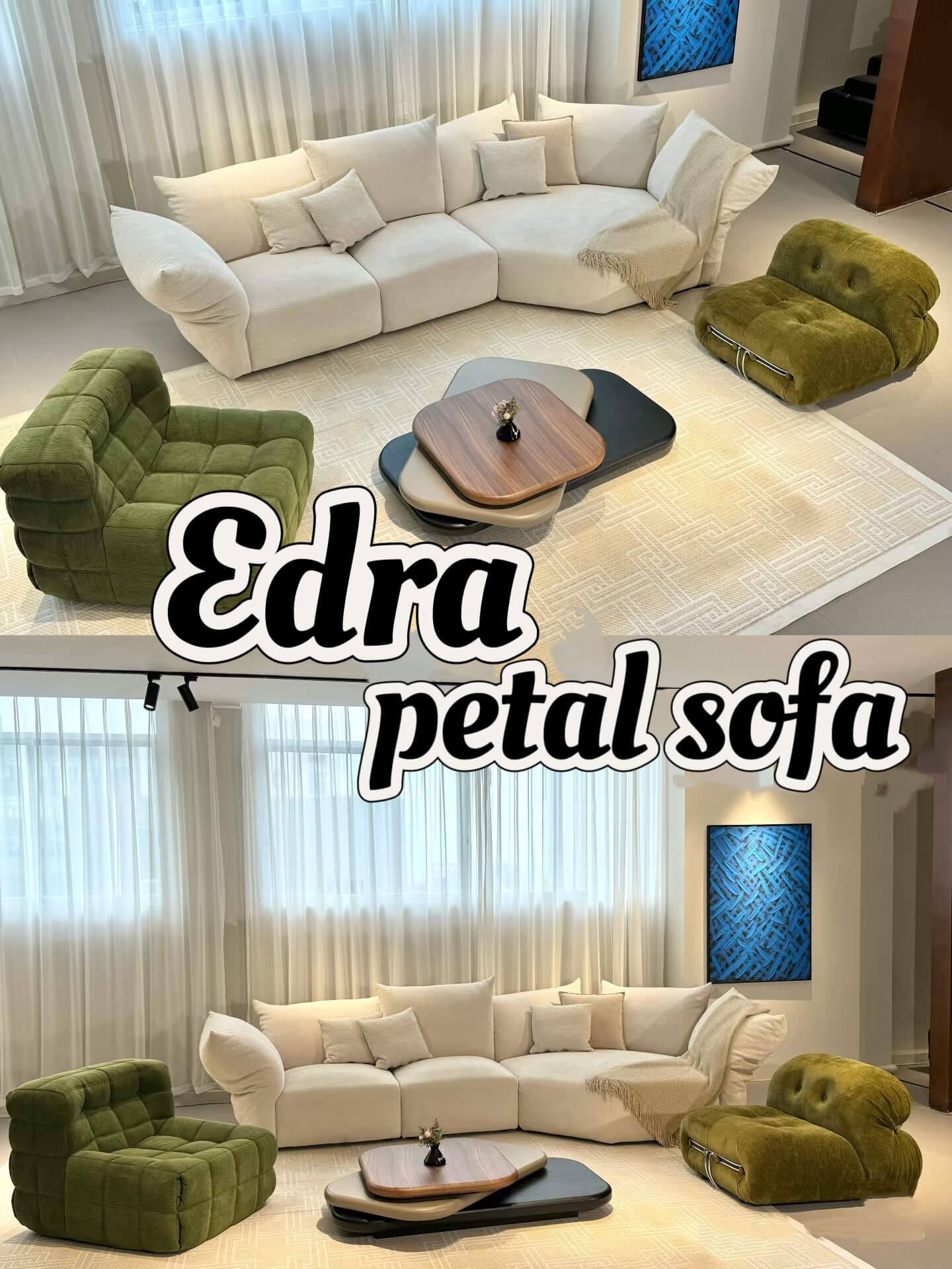 You’ll never guess the stunning effect of the living room sofa.