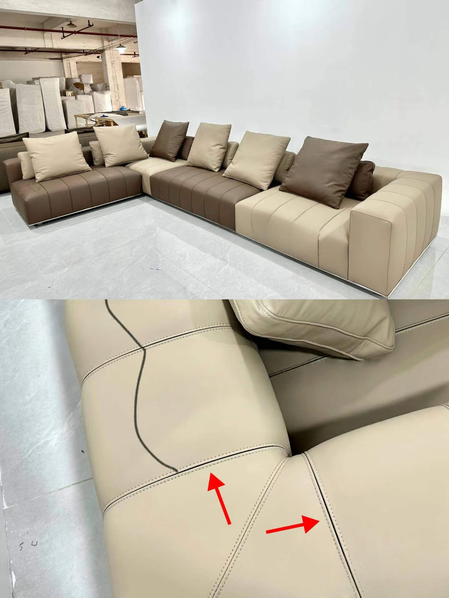 Clashing Color Piano-Key Sofa | What the Correct Version Should Look Like