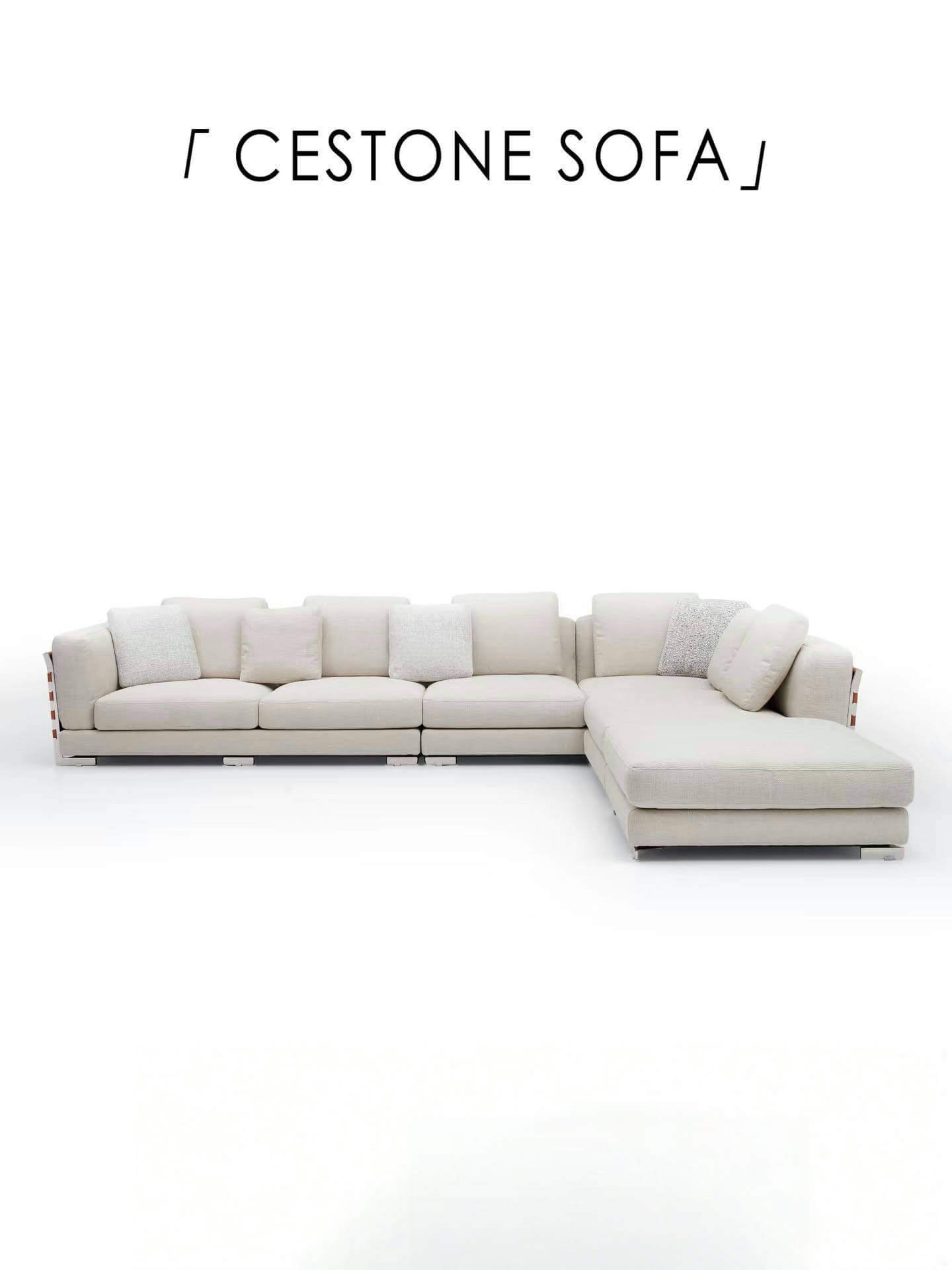 Cestone Sofa: Where Italian Minimalism Meets the Art of Weaving, and Your Living Room Becomes the Epitome of Elegance!