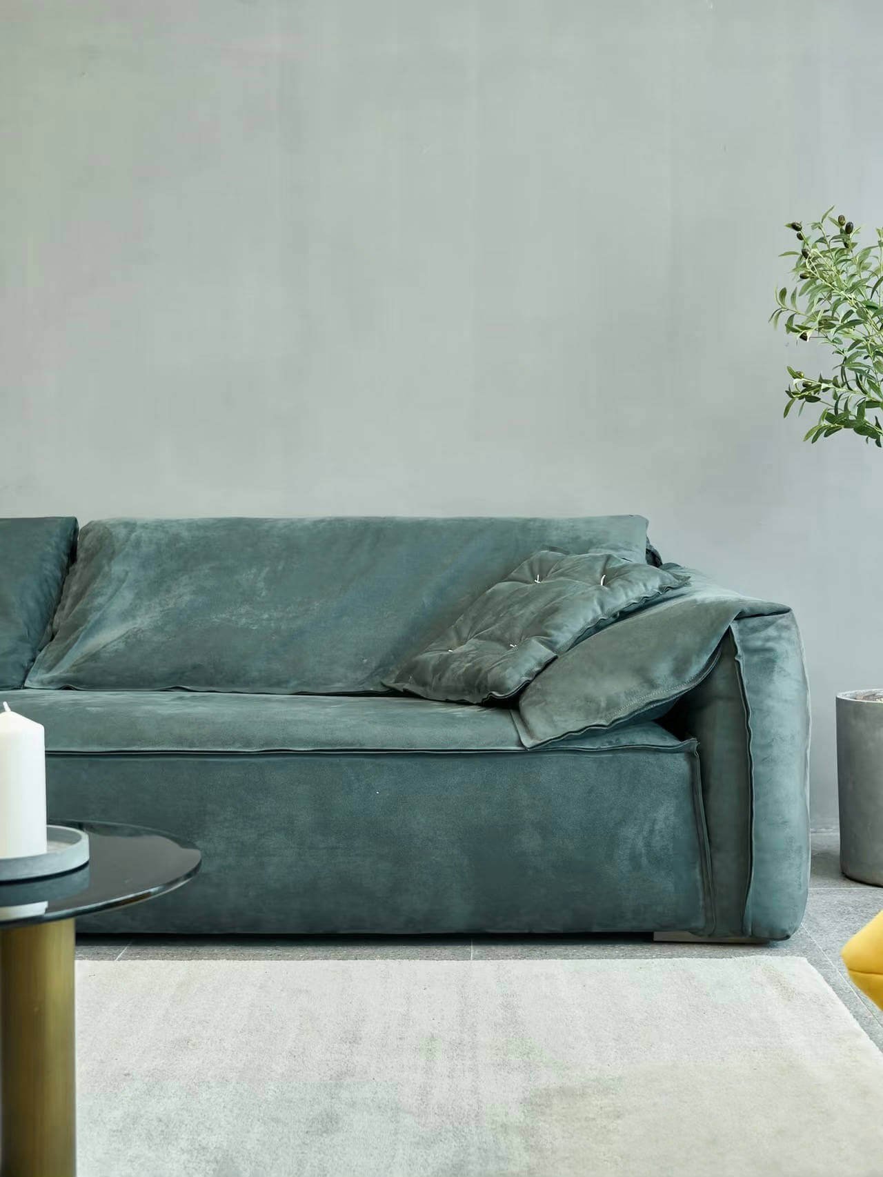A sofa with the comfort that seeps into your bones—like the Elephant Ear Sofa.