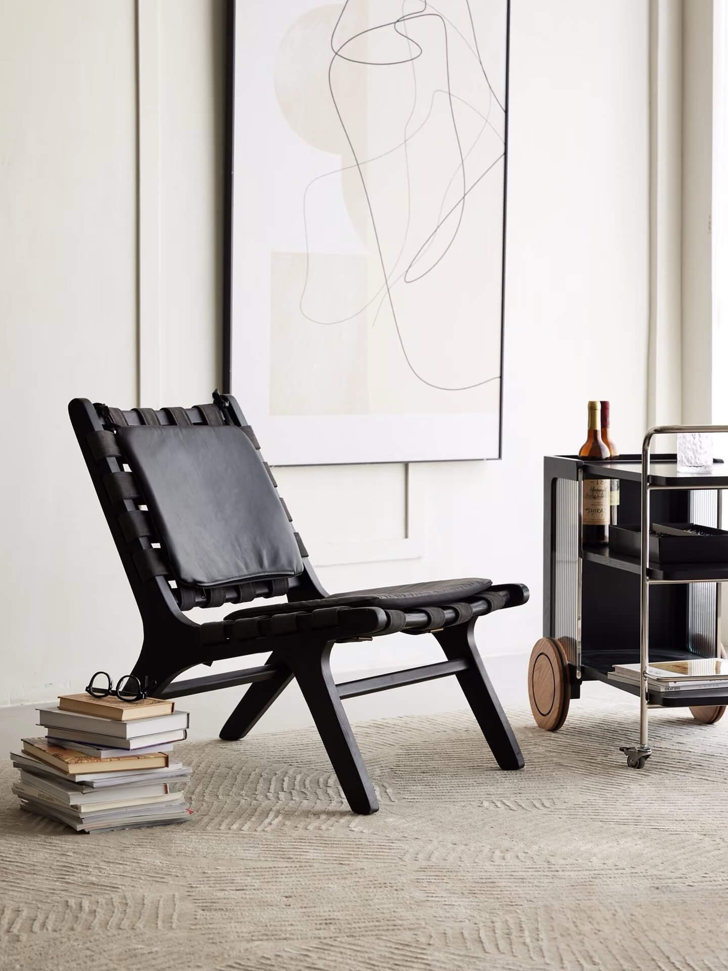A Comfortable Saddle Chair for Your Living Room Reading Nook