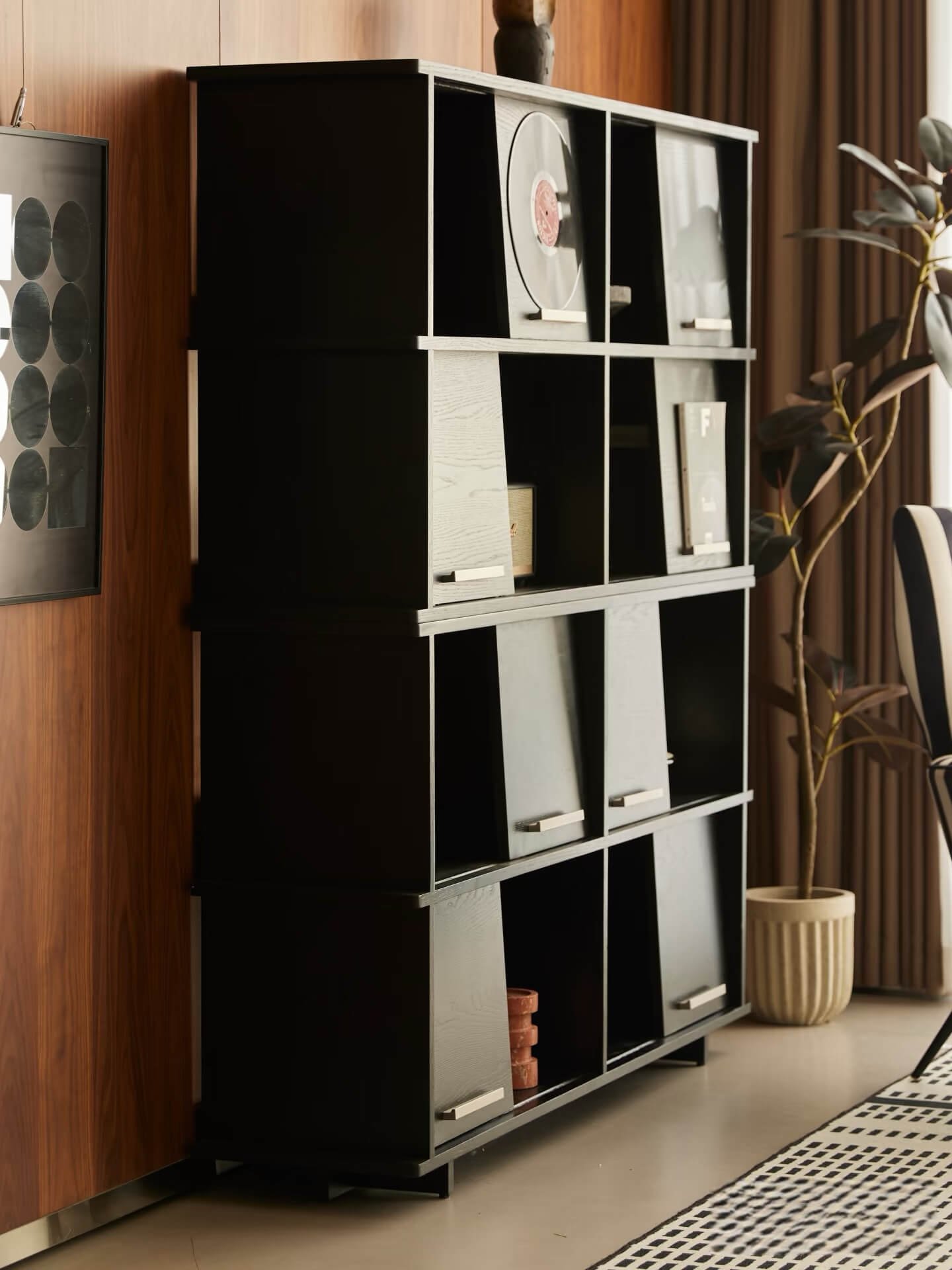 The Double-Sided Modular Bookcase: Storage on One Side, Scenery on the Other
