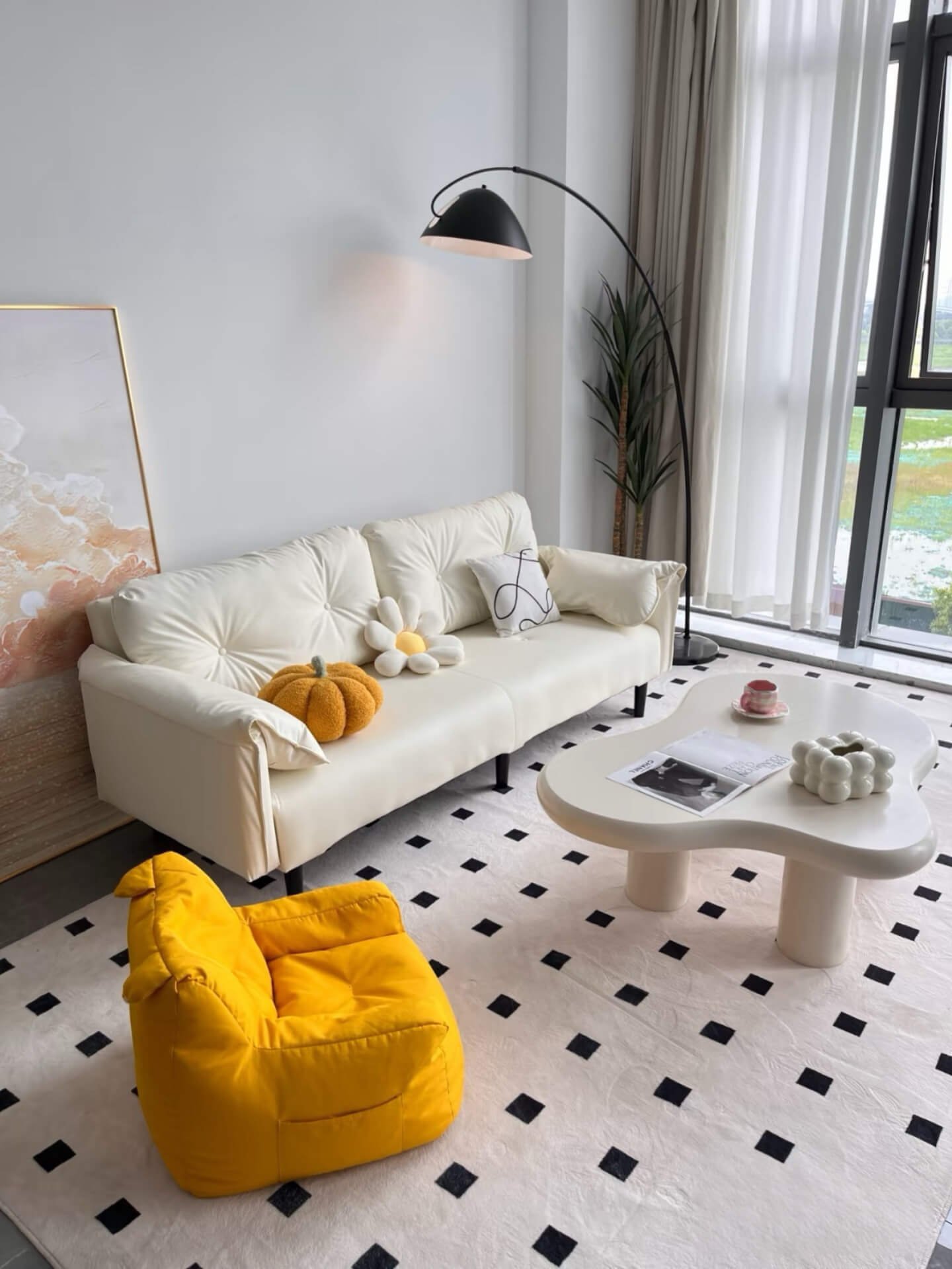Cream-White Fold-Out Lounger: The High-Look Transformer Every Small Space Needs