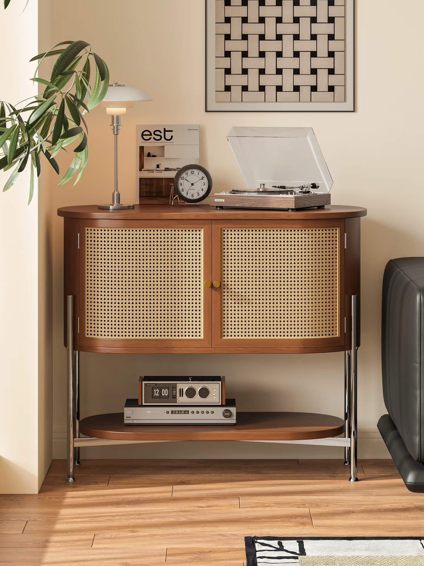 Return the Dining Room to SoftnessThe Rattan Arc Storage Shelf, Where Life Learns to Slow Down
